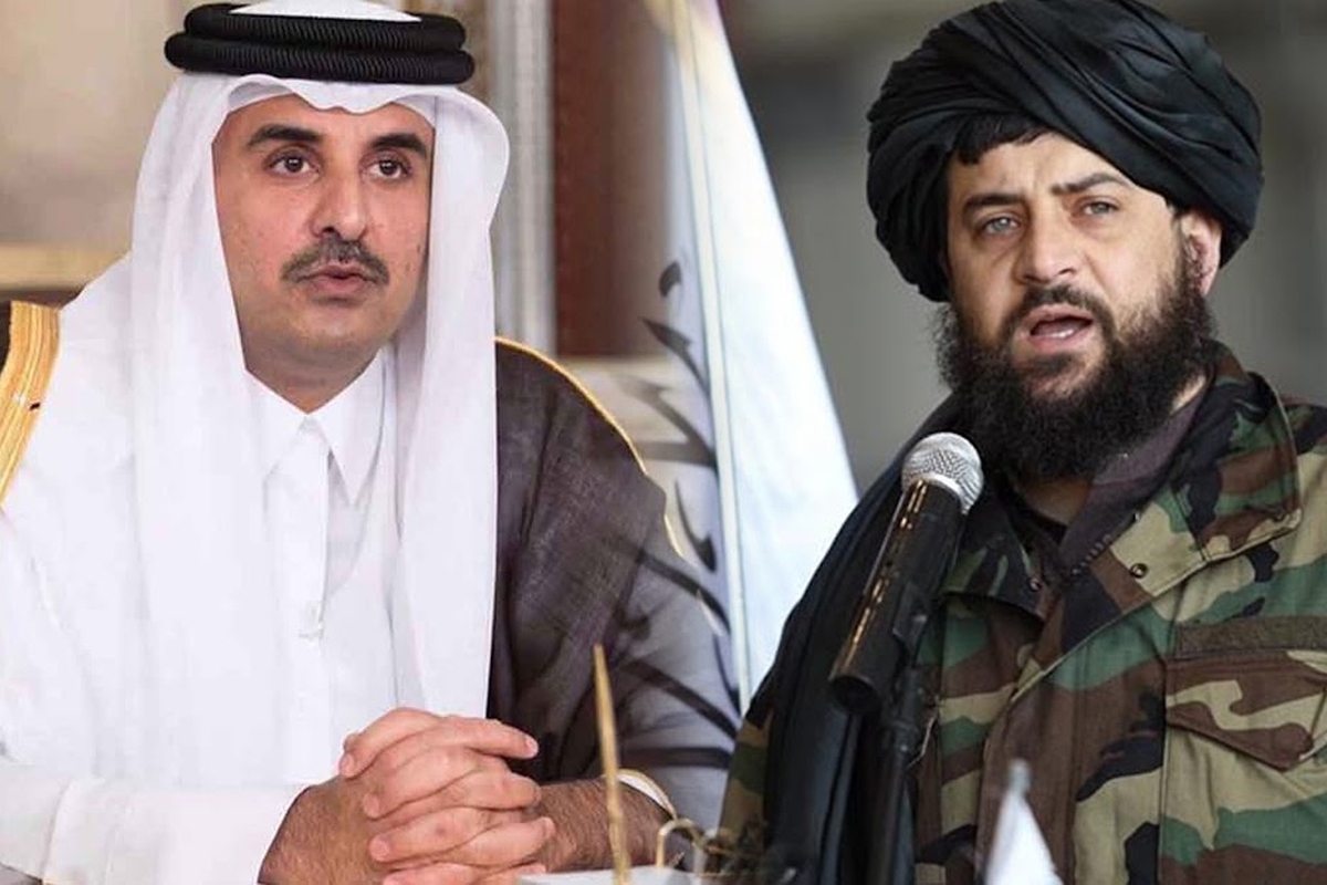 محمدیعقوب مجاهد، سرپرست وزارت دفاع و فصیح‌الدین فطرت، رییس ستاد ارتش طالبان با تمیم بن حمد آل‌ثانی، امیر قطر، دیدار کرده‌اند.