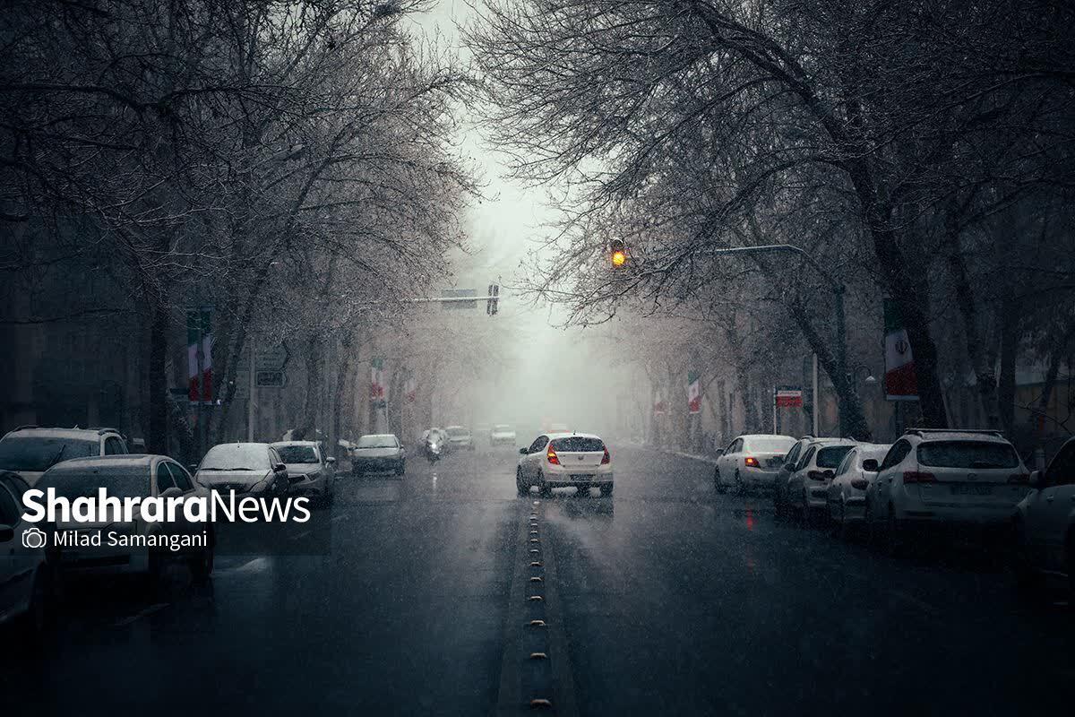 آغاز بارش باران و برف در خراسان رضوی از روز جمعه (۴ اسفند ١۴٠٢)
