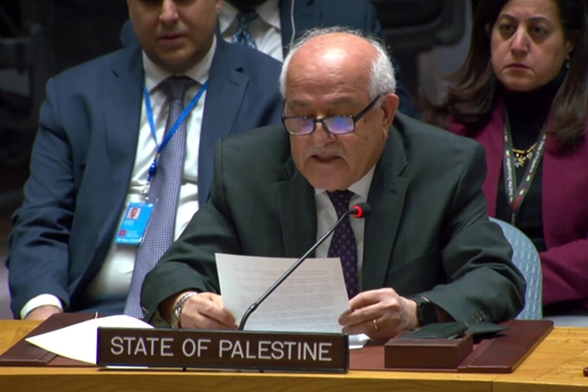 نماینده فلسطین در سازمان ملل متحد، اعلام کرد که تحریم‌ها نباید محدود به یک شهرک نشین اسرائیلی باشد بلکه تمام شهرک ها غیرقانونی در سرزمین فلسطین را شامل شود.