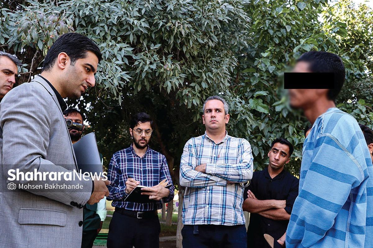 جوان مشهدی پس از ماه‌ها فرار، صحنه قتل در سیزده بدر امسال را بازسازی کرد.