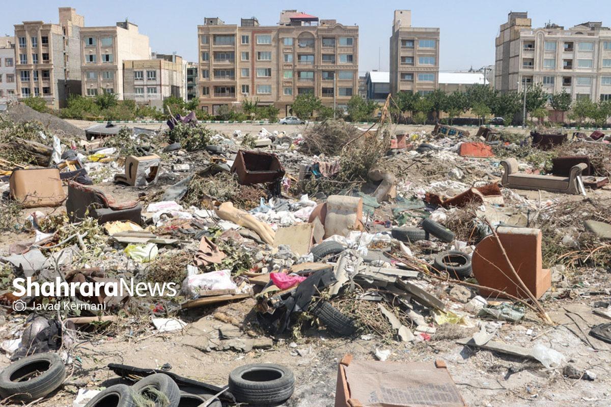 با پیگیری شهرآرا، نخاله‌های این زمین جمع‌آوری شد