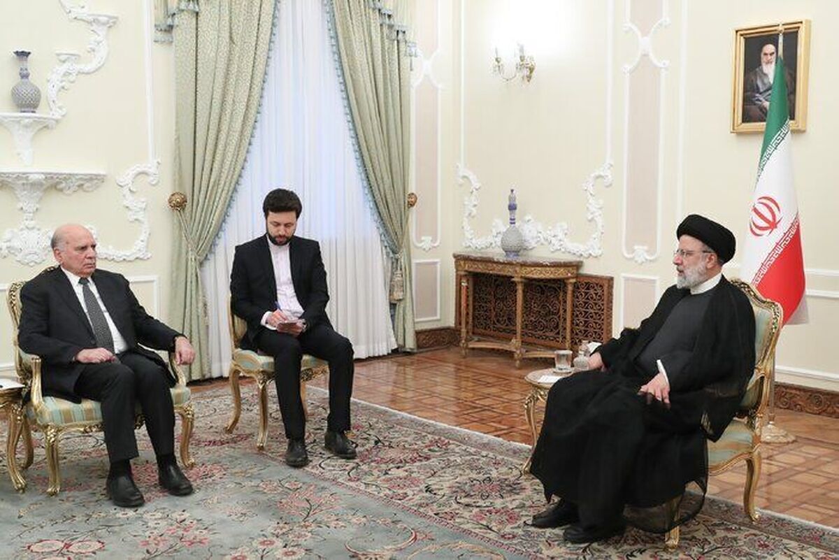 وزیر خارجه عراق: در دیدار با رئیس جمهوری ایران بر پایبندی عراق به توافقنامه امنیتی تاکید کردم