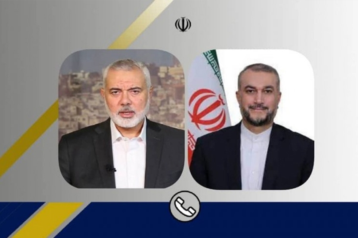 تماس تلفنی اسماعیل هنیه با امیرعبداللهیان | توقف جنایات دشمن صهیونیستی در غزه، محور گفتگو