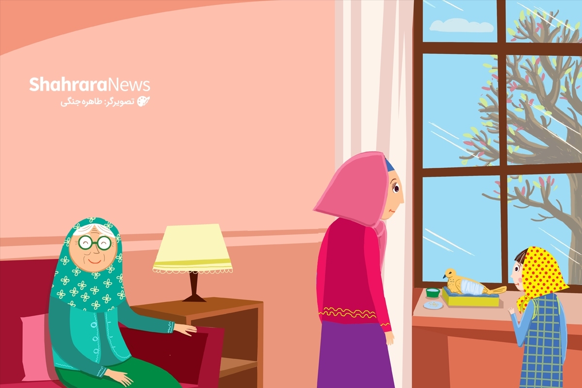 قمری کوچک دیگر توانی برای پر و بال زدن نداشت. آن را در میان دستانش گرفت. بدن پرنده‌ی کوچک سرد بود.