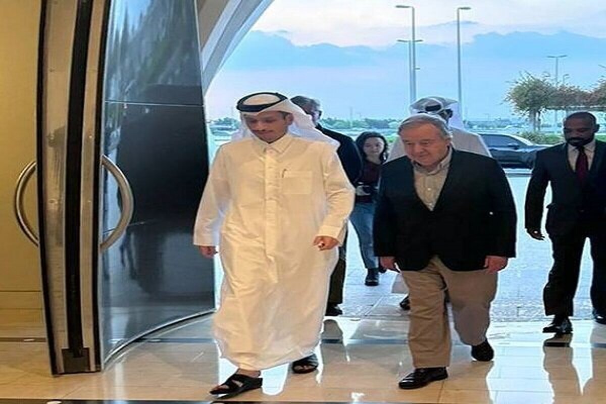 وزیر خارجه قطر در دیدار با دبیر کل سازمان ملل آخرین تحولات جنگ رژیم صهیونیستی علیه غزه را مورد رایزنی قرار داد.