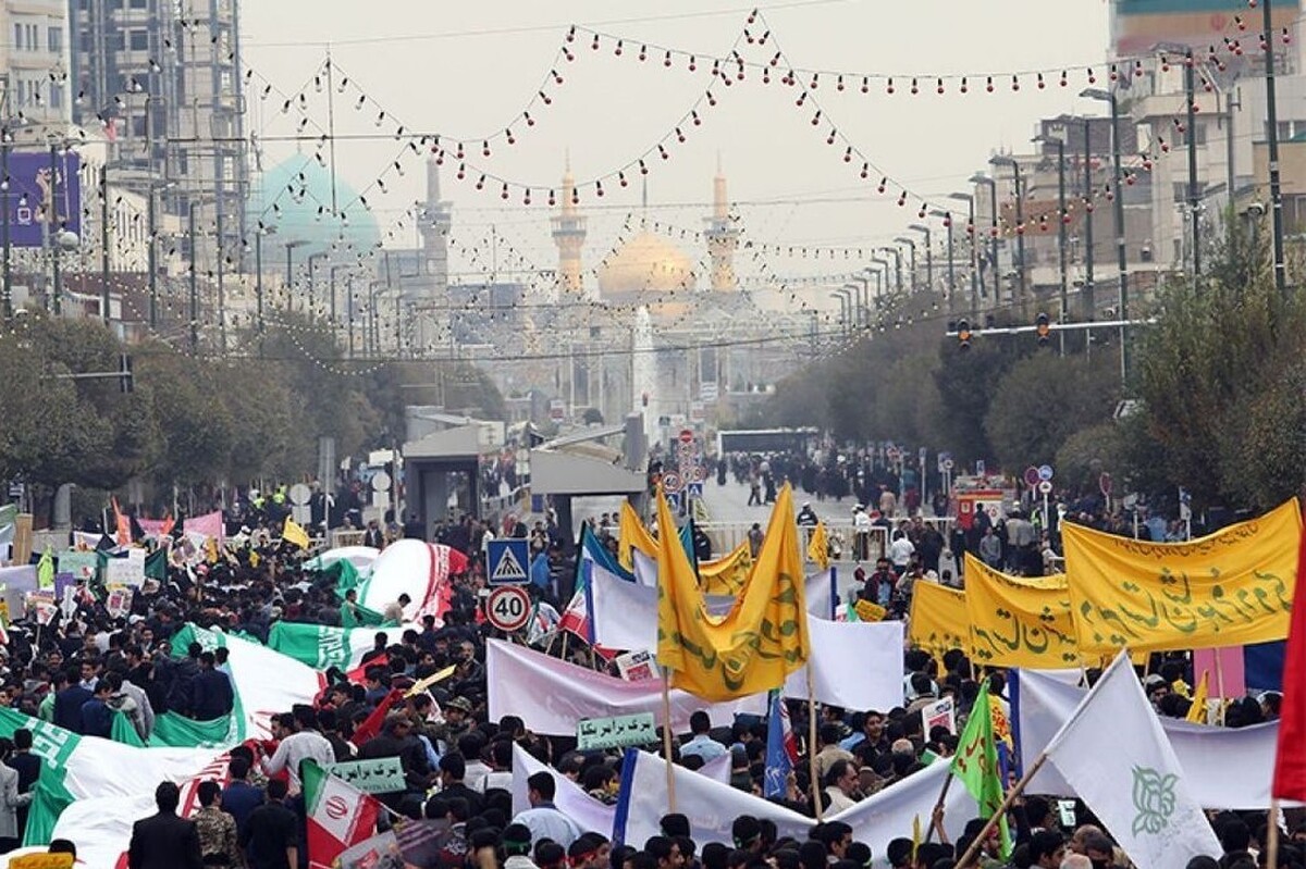 مراسم راهپیمایی یوم‌الله ۱۳ آبان ساعت ۸:۳۰ صبح روز شنبه ۱۴۰۲/۸/۱۳ از میدان بسیج مشهد آغاز می‌شود.