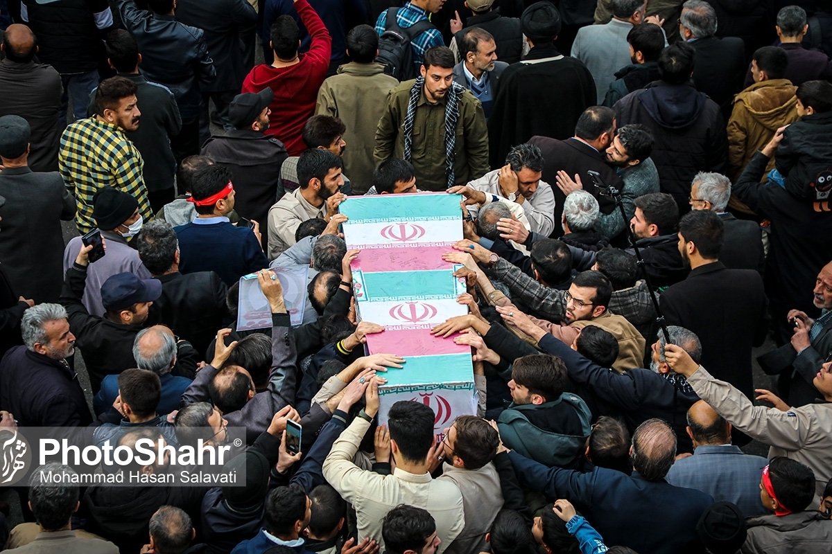 پیکر مطهر جانباز شهید حاج علی یعقوب نژاد، همزمان با راهپیمایی روز قدس در مشهد مقدس تشییع شد.