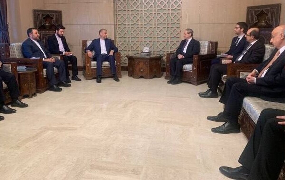 وزیر خارجه ایران با همتای سوری خود دیدار کرد.