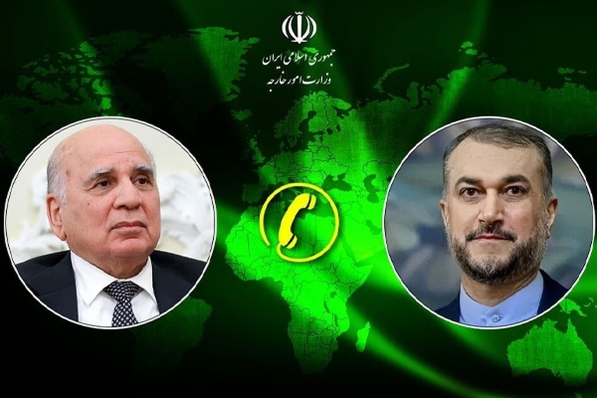 وزیر امور خارجه کشورمان و فواد حسین وزیر امور خارجه جمهوری عراق به صورت تلفنی گفت و گو کردند.