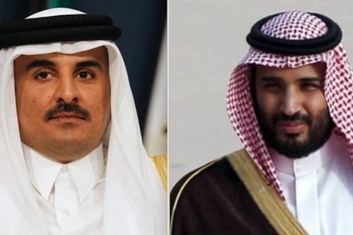امیر قطر با ولیعهد عربستان درباره اوضاع منطقه ای و بین المللی به ویژه غزه گفتگو کردند.