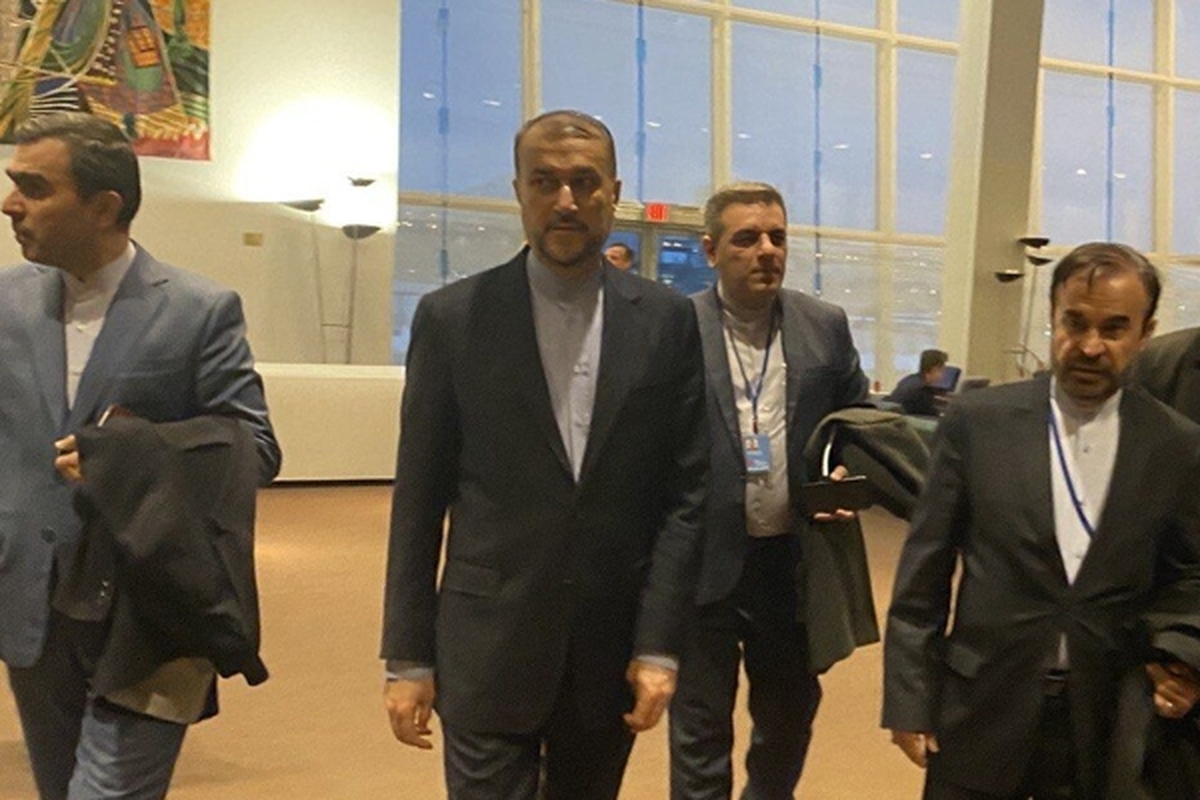 وزیر امور خارجه جمهوری اسلامی ایران، چهار روز پس از عملیات نظامی تنبیهی «وعده صادق» در پاسخ به حمله رژیم صهیونیستی به ساختمان کنسولگری ایران در دمشق سوریه، برای شرکت در نشست شورای امنیت سازمان ملل درباره فلسطین وارد نیویورک شد.