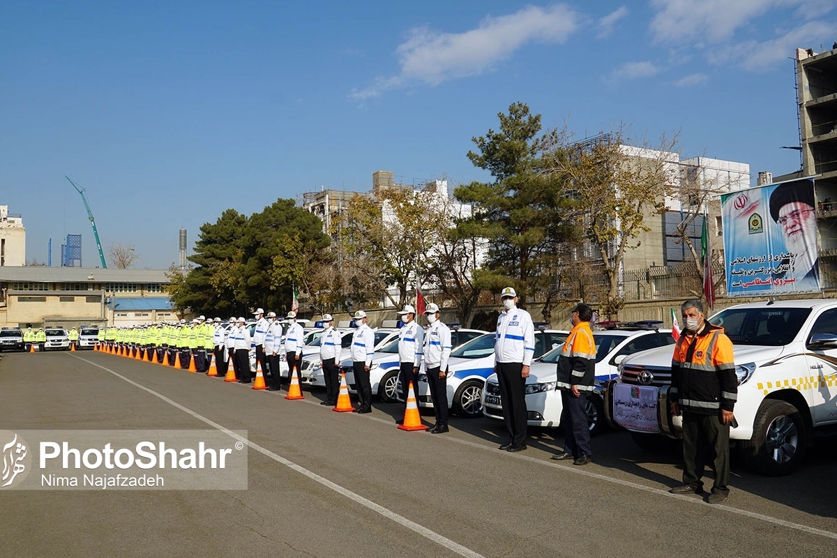 ماموریت پلیس راه خراسان رضوی برای حفظ ایمنی و جان زائران