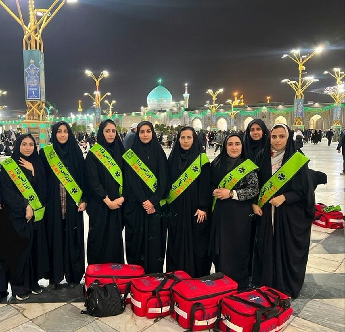 استقرار کادر پرستاری و بیهوشی بیمارستان قائم (عج) در حرم مطهر رضوی