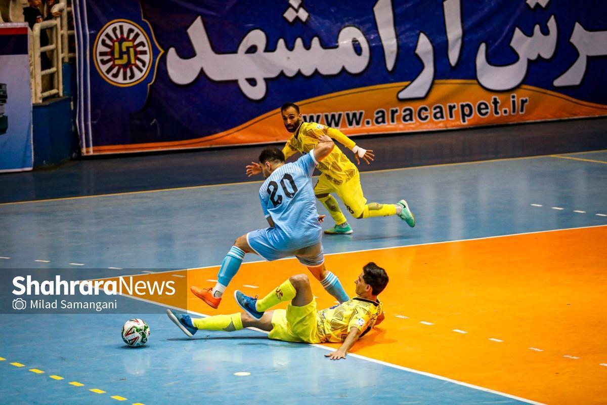 فرش آرای مشهد در هفته نوزدهم لیگ برتر فوتسال باز هم شکست خورد.