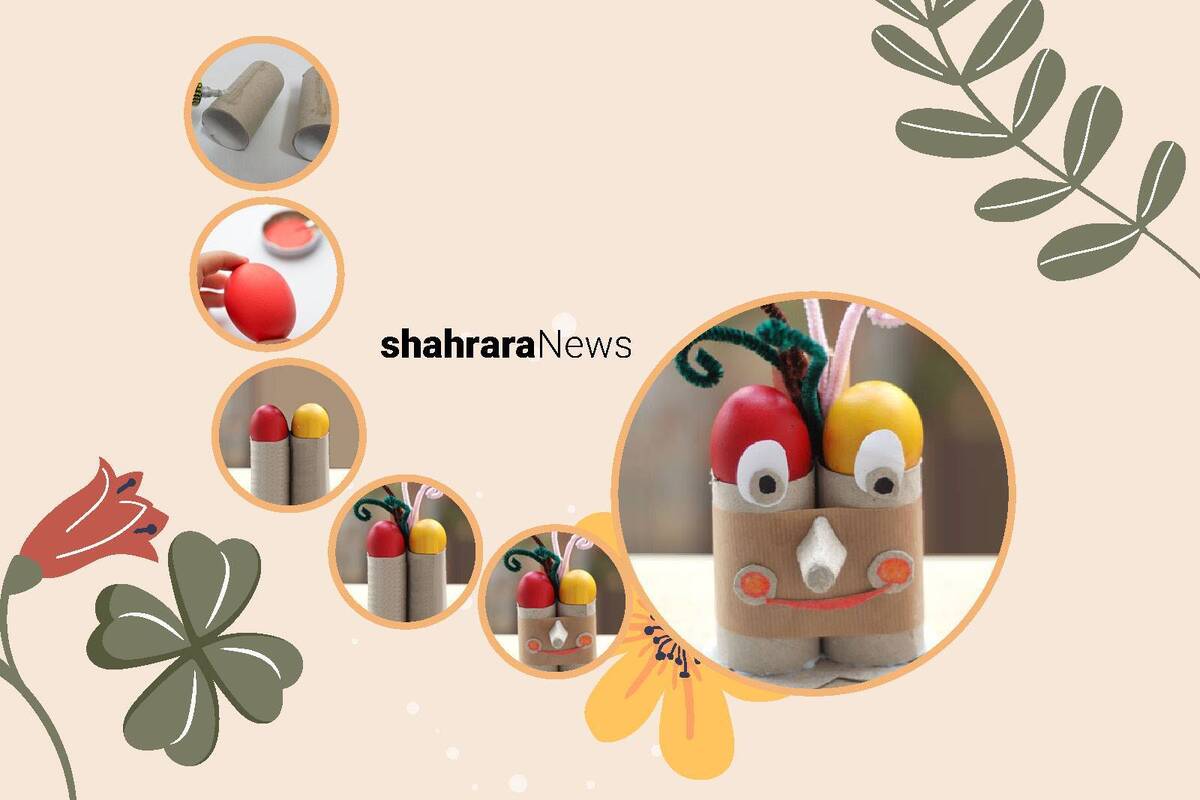 آموزش کاردستی | تخم‌مرغ رنگی متفاوت