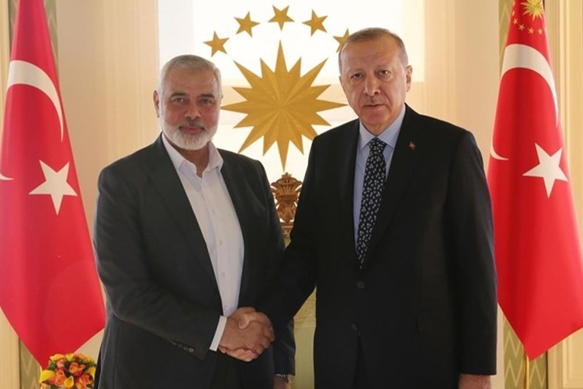 اردوغان در دیدار هنیه: کلید صلح منطقه ایجاد دولت فلسطینی است
