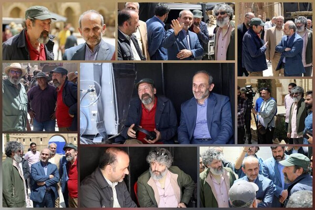 پیمان جبلی رئیس سازمان صداوسیما با همراهی محسن برمهانی معاون سیما از پشت صحنه سریال «سلمان فارسی» بازدید کرد.