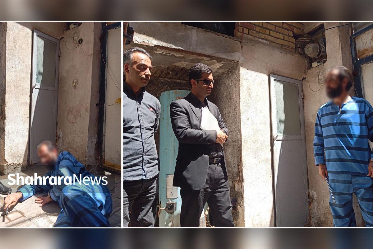 کشف یک معمای تازه، در زمان بازسازی صحنه جنایت مردی که همسرش را  کشته بود.