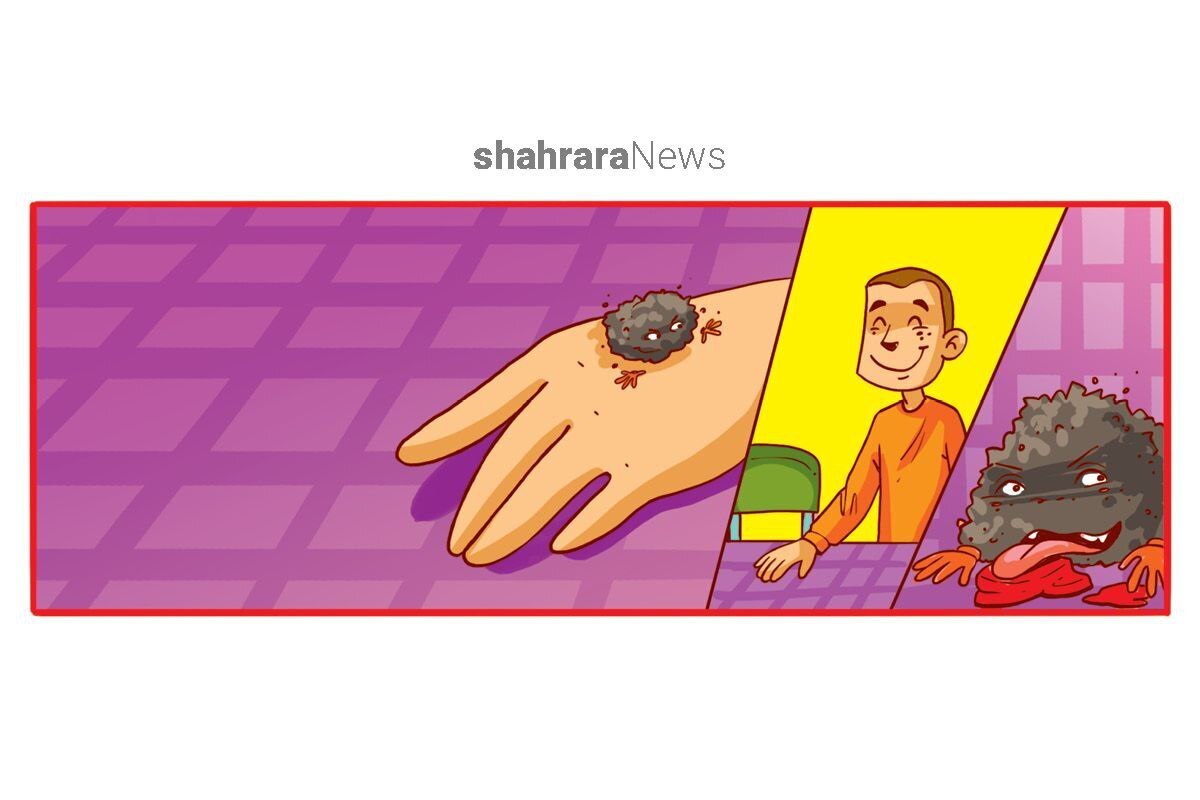 چرکولک گوشه‌ی میز آشپزخانه لم داده بود و باقی‌مانده غذاهای دیشب را لیس می‌زد..