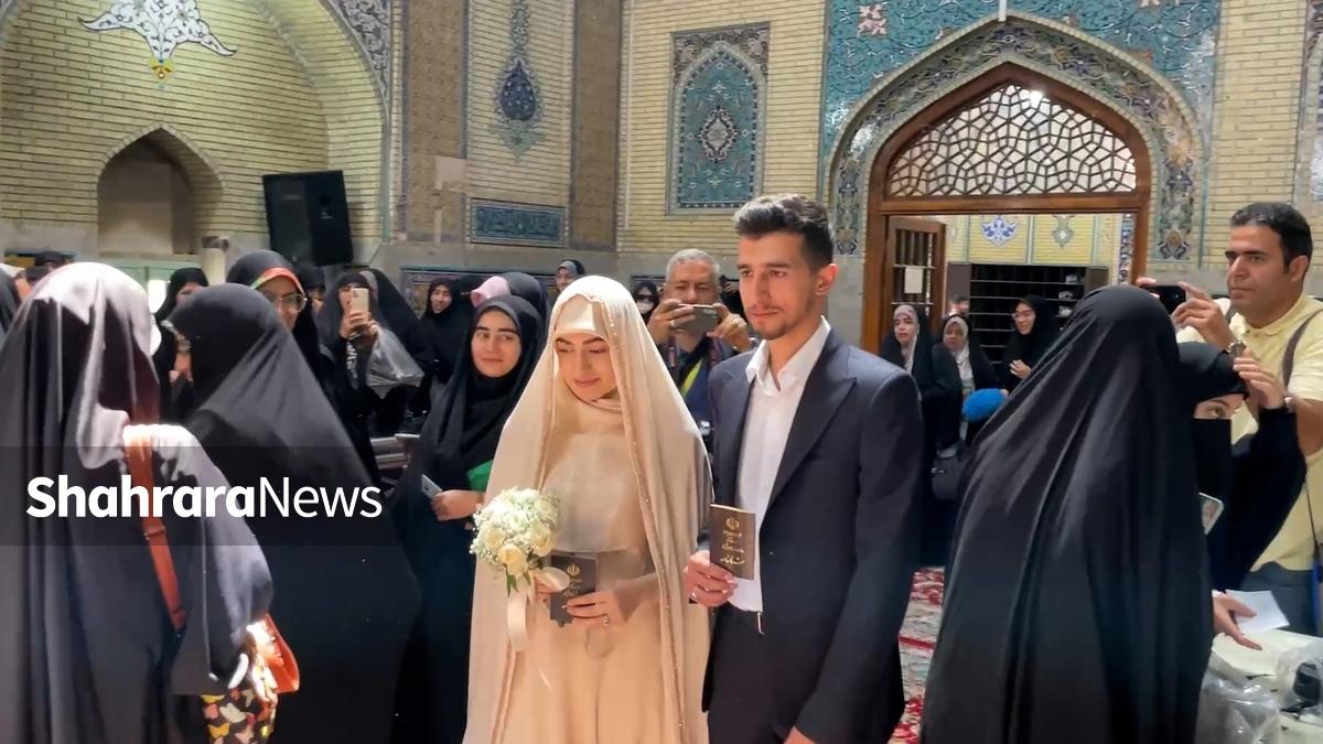عروس‌وداماد مشهدی با حضور در حرم مطهر رضوی، رأی خود را به یکی از صندوق‌های اخذ رأی انتخابات ریاست‌جمهوری ۱۴۰۳ انداختند.