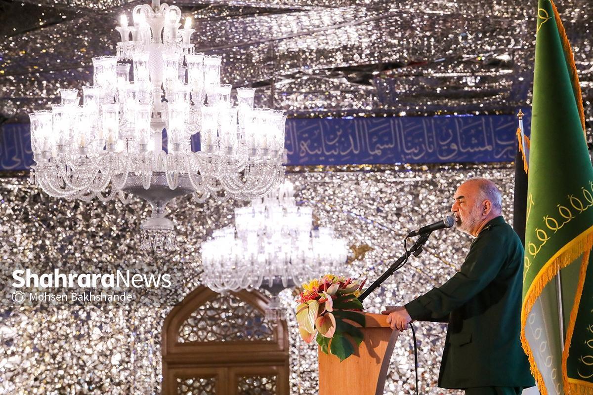 فرمانده کل سپاه پاسداران گفت: ما پیروز می‌شویم و این سرنوشت محور مقاومت است. ما به این وعده ایمان داریم؛ حالا می‌خواهد آمریکا در سوریه و عراق بیش از ۱۰ تریلیون دلار هم هزینه کند؛ کجا این عملیات‌های ضعیف نظامی می‌تواند ما را دچار تزلزل کند؟