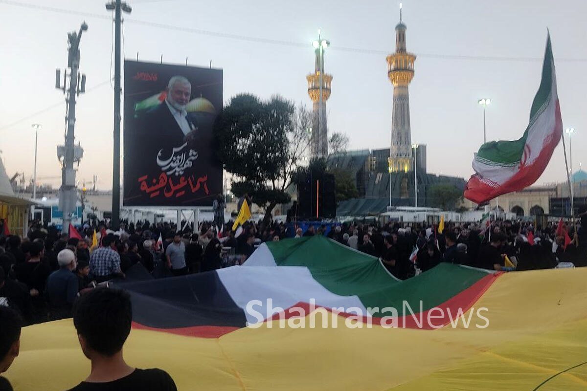 مردم انقلابی مشهد با تجمع در میدان بیت‌المقدس، شهادت «اسماعیل هنیه» رئیس دفتر سیاسی حماس توسط تروریست‌های رژیم اشغالگر قدس را محکوم کردند 