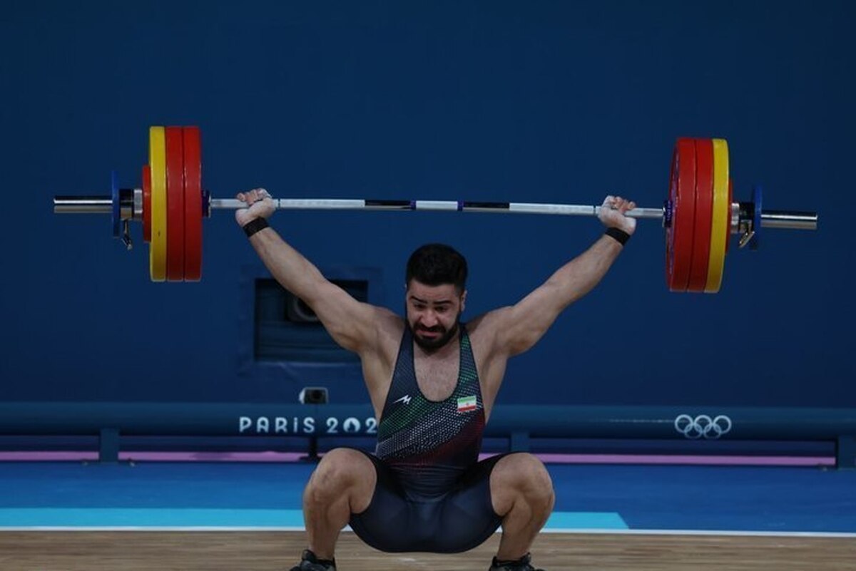 وزنه بردار دسته ۸۹ کیلوگرم ایران در مجموع حرکت یک ضرب و دو ضرب به مقام پنجم رسید.