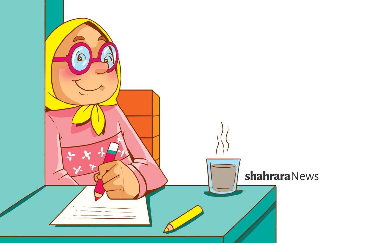 یادداشت کودک درباره امتحانات | مانند ساعت دقیق باش