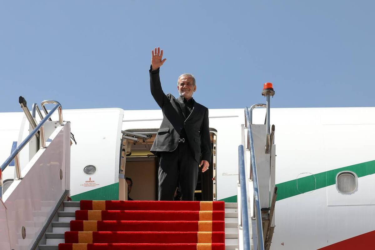 پرواز حامل رئیس جمهوری اسلامی ایران لحظاتی قبل وارد فرودگاه نجف اشرف شد.