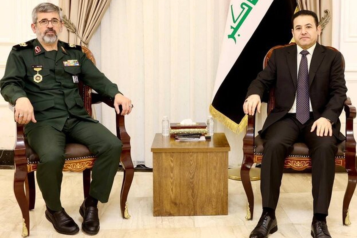 مشاور امنیت ملی عراق در دیدار با وابسته نظامی ایران در بغداد بر مخالفت بغداد با استفاده از حریم هوایی این کشور برای تجاوز به ایران تاکید کرد.