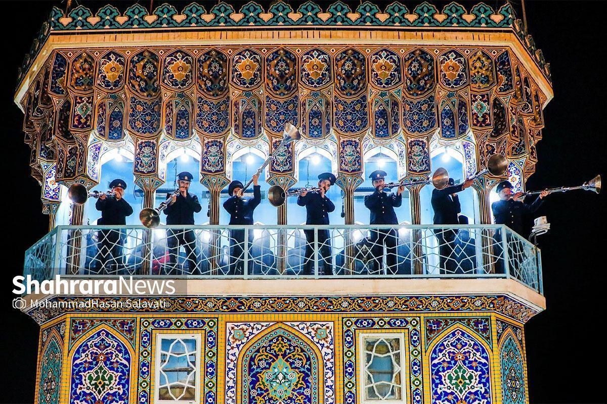 فردا نیز پس از طلوع آفتاب نقاره زنی به مناسبت روز عید سعید فطر انجام می‌شود.