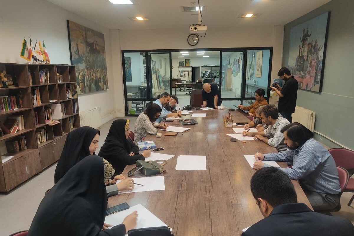 نشست تخصصی کارتون و کاریکاتور پلخمون در مشهد برگزار شد