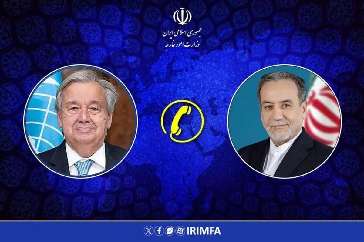 سیدعباس عراقچی عصر روز جمعه در تماس تلفنی با آنتونیو گوترش، دبیرکل سازمان ملل متحد، ضمن تبادل نظر و رایزنی راجع به تحولات منطقه‌ای و بین‌المللی، وی را در جریان آخرین روند مذاکرات غیرمستقیم میان ایران و آمریکا و تمهیدات عمان برای برنامه‌ریزی جهت دور بعدی این مذاکرات قرار داد.