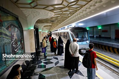 گزارش تصویری | آغاز مسافرگیری فاز یک خط۳ مترو مشهد
