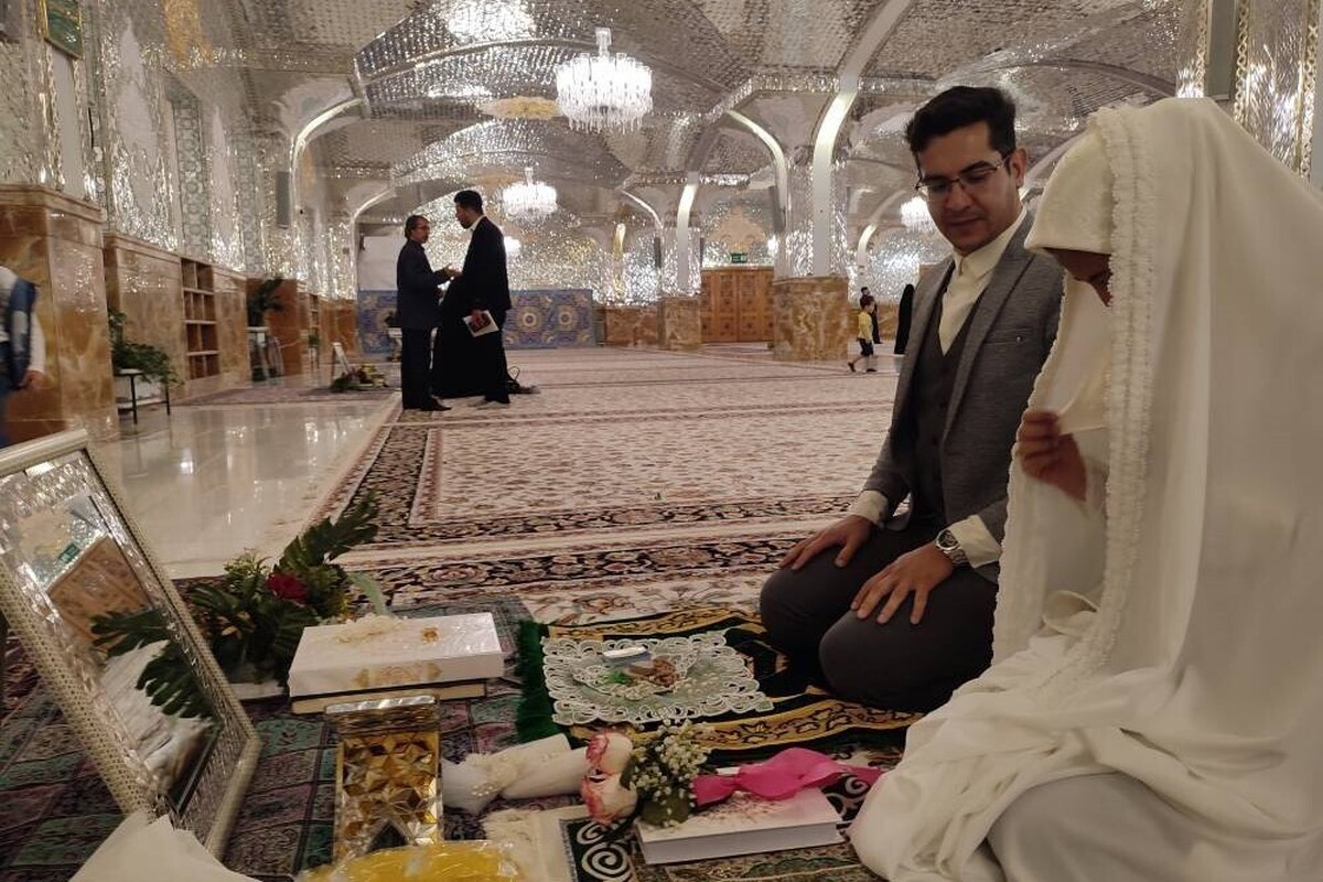 رشد چشمگیر مراسم عقد در حرم مطهر حضرت رضا(ع) طی دهه کرامت ۱۴۰۴