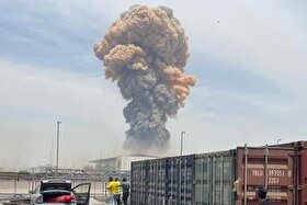 نکاتی درباره شکل و رنگ دود انفجار بندر عباس + عکس و فیلم