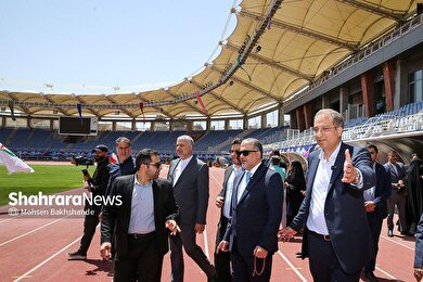 گزارش تصویری | بازدید وزیر ورزش عراق از استادیوم امام‌رضا(ع) مشهد