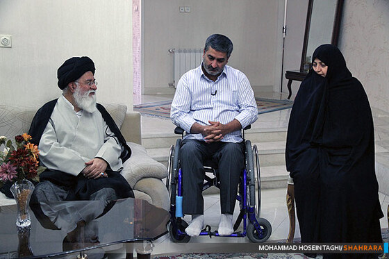 دیدار امام جمعه مشهد با جانبازان