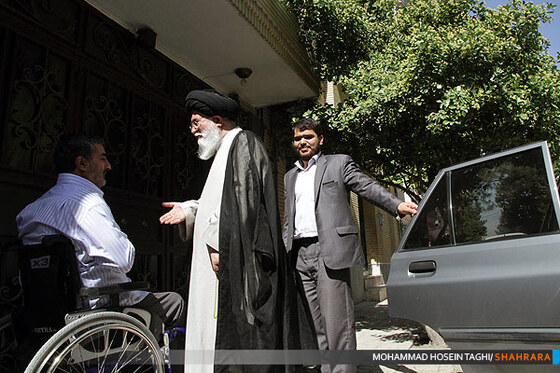 دیدار امام جمعه مشهد با جانبازان