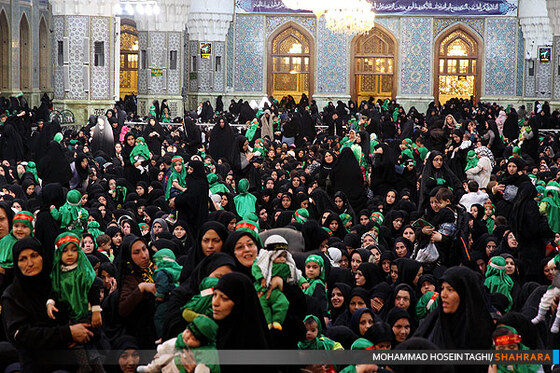 شیرخوارگان حسینی در حرم رضوی