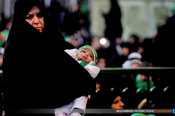 شیرخوارگان حسینی در حرم رضوی