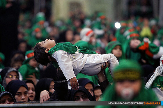 شیرخوارگان حسینی در حرم رضوی