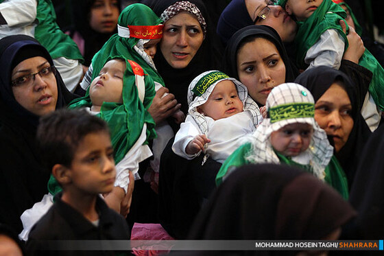 شیرخوارگان حسینی در حرم رضوی