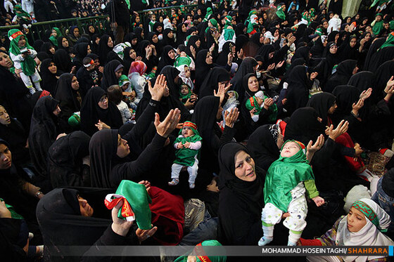 شیرخوارگان حسینی در حرم رضوی