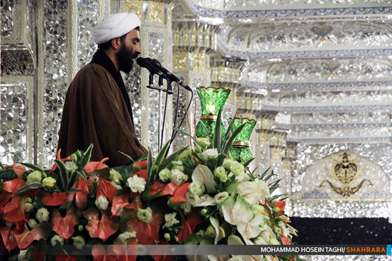 مراسم خطبه خوانی شب شهادت امام رضا(ع)‌