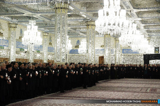 مراسم خطبه خوانی شب شهادت امام رضا(ع)‌