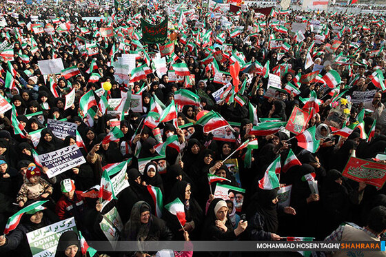 راهپیمایی 22 بهمن در مشهد