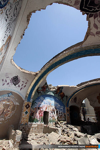 تخریب حمام 120 ساله