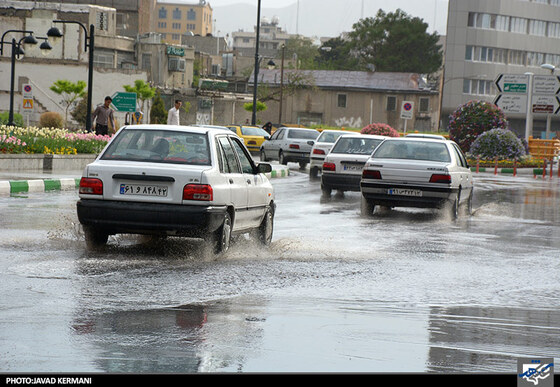 معابر مشهد پس از بارش باران
