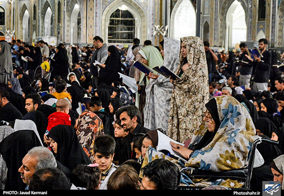 گزارش تصویری : مراسم احیای شب بیست و سوم ماه رمضان در حرم رضوی | عکس : جواد کرمانی/شهرآرا